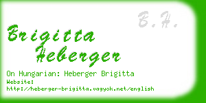 brigitta heberger business card